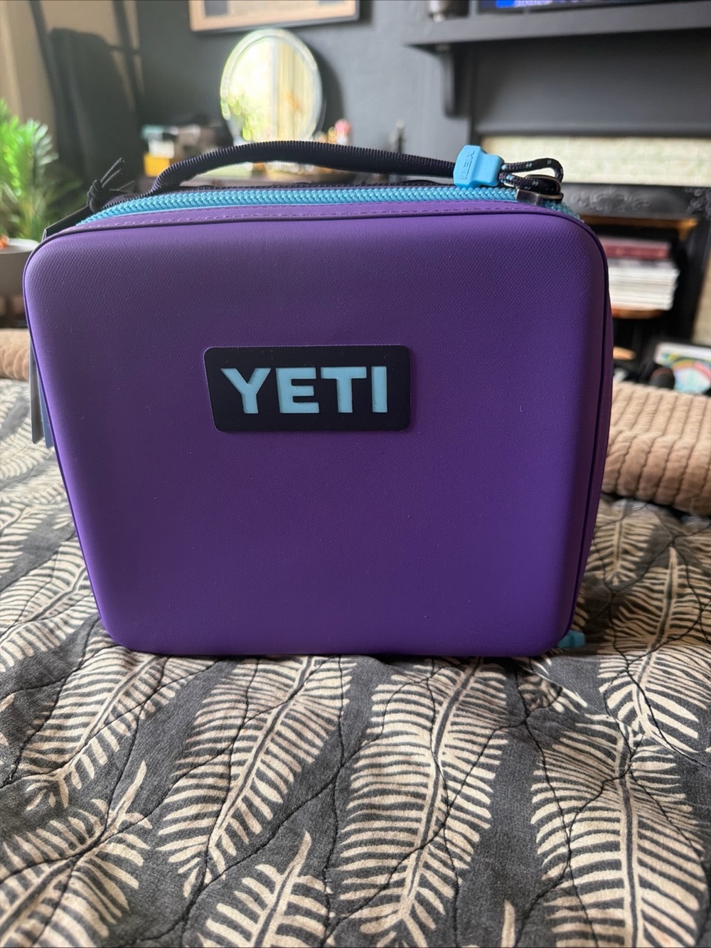 Yeti Purple Case with Teal Zipper Accents